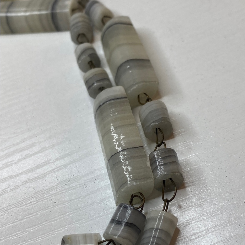 Mexican Grey Agate Statement Necklace - Picture 6 of 7